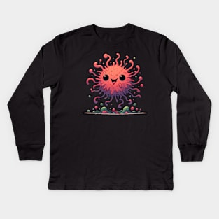 Cute Microbe Kids Long Sleeve T-Shirt